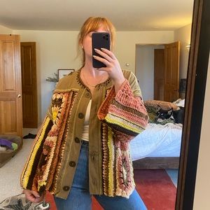 Free People crochet jacket